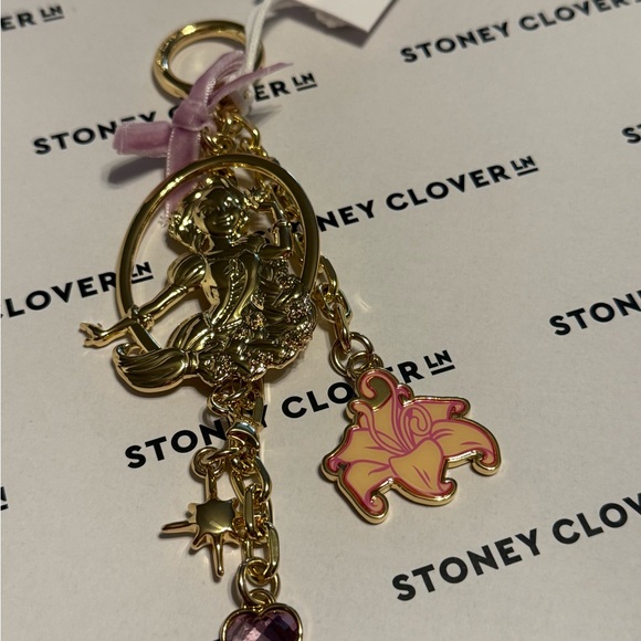 Stoney Clover Lane Pink and Gold Key Holder - Picture 2 of 3